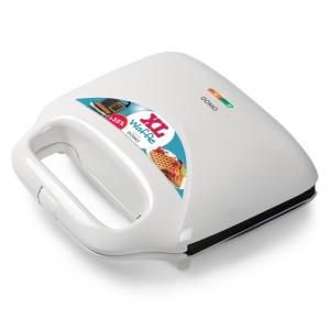 Aparat de vafe Domo DO9133W XL, aluminiu, alb, 2 bucati - Img 2