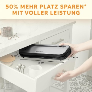 Aparat de vidat FoodSaver VS1290X, 28 cm, 50 economisire spatiu, 5x mai proaspat - Img 3