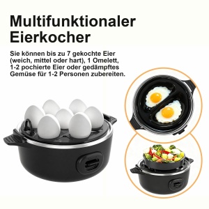 Aparat electric pentru fiert oua YASHE capacitate 7 oua functie automata BPA-free - Img 5