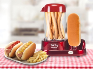 Aparat hot dog Beper P101CUD501, 350W, ABS, rosu - Img 5