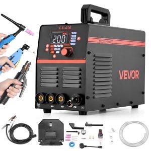 Aparat multifunctional de sudura si taiere VEVOR CT-416, 3 in 1, 50A200A, afisaj LED
