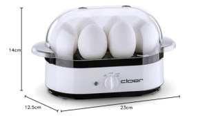 Aparat pentru oua Cloer 6081 cu mesaj acustic de completare, plastic, alb - Img 8