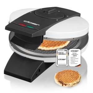 Aparat pentru Stroopwafels Cloer 1641S, 14,5 cm, 850W, alb