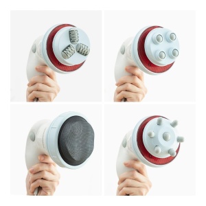 Aparatul de masaj cu vibratii InnovaGoodsr cu tehnologie infrarosu 5 in 1 CellyRed reduce celulita si strange pielea Cu 5 atasamente interschimbabile - Img 2