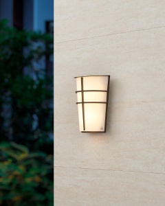 Aplica de perete LED Eglo Breganzo, 2 surse, IP44, antracit, design modern - Img 3