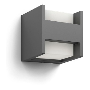 Aplica LED Philips Arbour 45W 1000 lm Lumina calda 2700K IP44 Aluminiu Gri antracit