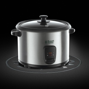 Aragaz de orez Russell Hobbs [1.8l] incl. insertie pentru abur (functie de mentinere la cald, oala de gatit antiaderenta, lingura de orez si cana de masurare, otel inoxidabil, capac de sticla, aragaz lent pentru legume si peste etc.) 19750-56 - Img 7