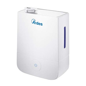 ARDES - AR8U10 Umidificator cu ultrasunete NEBULO 30W, umidificator profesional de camera pentru casa si birou, capacitate 4 litri, 3 niveluri de abur, cu panou mare de control tactil, silentios si elegant, alb - Img 1