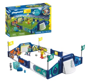 Arena de Fotbal PLAYMOBIL My Life cu 3 Figurine si Mecanism de Sut