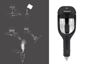 Aroma-Diffusor si Umidificator Auto BEPER P205DIF100, 25 ml, 1,5-2 W, Negru - Img 9