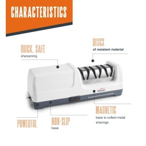 Ascutitor electric cutite Lacor 69432, 18 W, 3 trepte, discuri diamantate - Img 3
