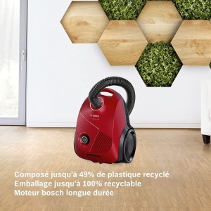 Aspirator Bosch BGBS2RD1, 3.5 l, 600 W, rosu - Img 5