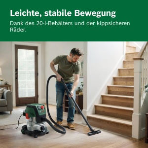 Aspirator Bosch PAS20-220P, 1200W, 220 mbar, cu adaptor universal - Img 4