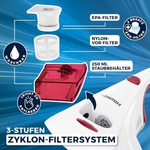 Aspirator CLEANmaxx Milbensauger UV-C pentru alergeni si sterilizare putere 300W - Img 6