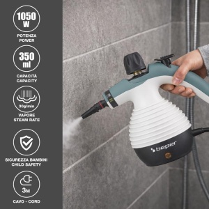 Aspirator cu aburi Beper P202VAL010, 1050 W, 350 ml, 9 accesorii - Img 2