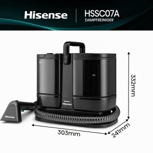 Aspirator cu aburi Hisense HSSC007A, 1.8 L, 1500 W, 4 moduri de curatare - Img 2