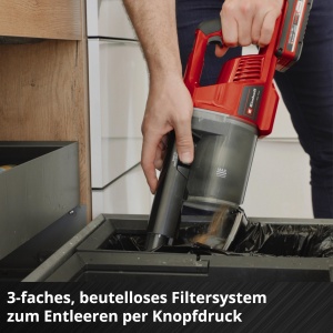 Aspirator cu acumulator Einhell TE-SV 18 Li, 4.0 Ah, 2-in-1, putere mare de aspirare - Img 7