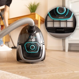 Aspirator cu sac Cecotec Conga Powerbag 2500 Compact Plus 850W Filtrare Eficienta - Img 9