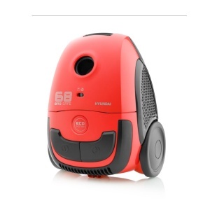Aspirator cu sac Hyundai VC068R 800W Motor ECO 2L Rosu