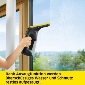 Aspirator de geamuri KARCHER WV 6 Plus Multi Black Edition, 100 min autonomie, 3 abziehlip - Img 3
