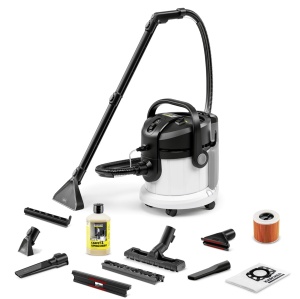 Aspirator de spalat Karcher SE 4 Plus furtun de aspirare 2 in 1 rezervor de apa proaspata 4 l rezervor de apa murdara 4 l duza de spalare a covoarelor - Img 1