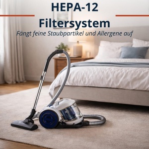 Aspirator Dirt Devil DD2503, 800W, HEPA 12, 2.2L, Alb - Img 6