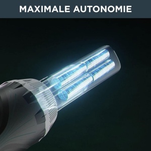 Aspirator fara fir Rowenta RH1128 X-Nano | Tip baterie litiu-ion | Ultrausoare | Aspirator 2 in 1 si aspirator portabil | Autonomie de pana la 40 de minute | incl. accesorii | Gri/Violet - Img 6