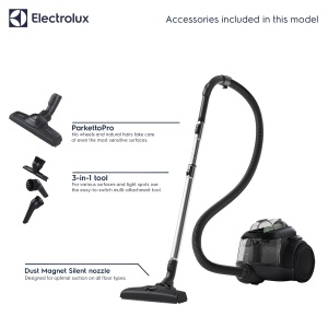 Aspirator fara sac Electrolux Clean 600 EL61C2GRN, 550 W, negru-verde - Img 2