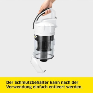 Aspirator fara sac Karcher VC 3, 700W, filtru HEPA 13, recipient 0.9L, galben - Img 7