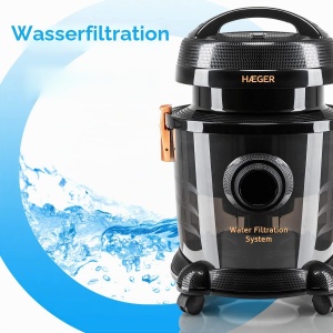 Aspirator HAEGER AQUACLEAN 1200, 1200 W, capacitate 9 l, sistem cu apa - Img 2