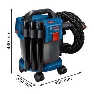 Aspirator industrial Bosch Professional 18V System GAS 18V-10 L (incl. furtun de 1,6 m, 3 tuburi de prelungire, fara baterie/incarcator) - Img 5