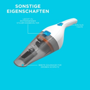 Aspirator portabil BLACKDECKER dustbuster 3.6V, kabellos, usor, ergonomic - Img 7