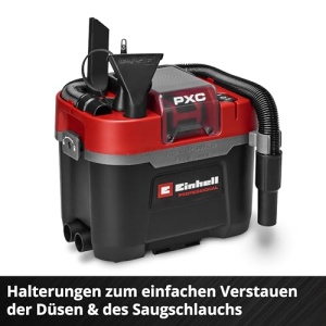 Aspirator profesional umed-uscat Einhell TP-VC 1810 Li BL L-Solo, 10L, 18V, motor fara perii - Img 12