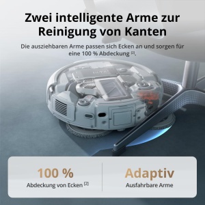 Aspirator robot DJI ROMO A, 25000 Pa, auto-curatare, design transparent - Img 6