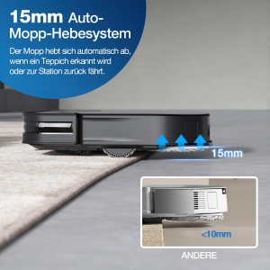 Aspirator Robot ECOVACS DEEBOT X2 Omni cu functie de mop, 8000 Pa putere, auto-curatare - Img 3
