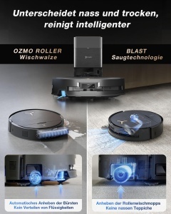 Aspirator robot ECOVACS DEEBOT X9 PRO Omni, 16600 Pa, functie de spalare - Img 2