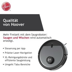 Aspirator robot Hoover HG5 HYDRO cu functie de spalare, navigare laser, aplicatie - Img 2
