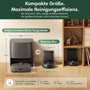 Aspirator robot iRobot Roomba Mini, AutoEmpty, 7000 Pa, Compact - Img 5