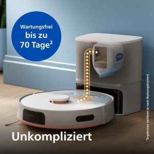 Aspirator robot Philips HomeRun 5000 XU510020, 10000 Pa, mop dublu, auto-golire - Img 4