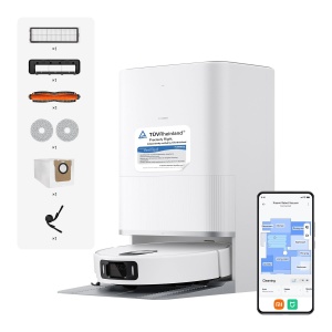 Aspirator robot Xiaomi 5 Pro, 20000Pa, functie de spalare, baza auto-curatare