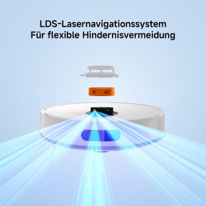 Aspirator robot Xiaomi S40C 2-in-1 5000Pa navigare laser LDS mop integrat - Img 5