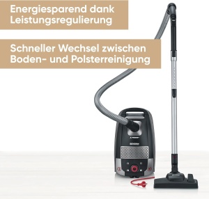 Aspirator Severin BC 7052, 850 W, 4L, Negru-Gri - Img 2