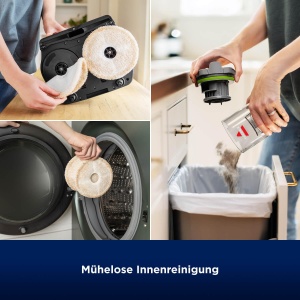 Aspirator si mop Bissell SpinWave Vac Pet 3885N fara fir pentru podele dure ideal pentru case cu animale - Img 5