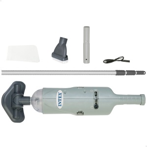 Aspirator subacvatic Intex 28620NP, cu acumulator, 239 cm, gri