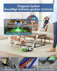 Aspirator Tineco A50S Plus, 185W, 70 min autonomie, sistem ZeroTangle - Img 4