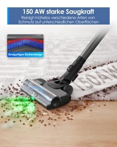 Aspirator Tineco Pure ONE S50, 150 AW, fara fir, sistem ClogLess - Img 3