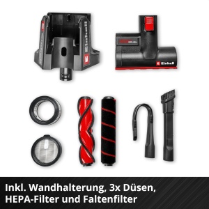 Aspirator vertical Einhell TE-SV 18270 Li BL-Solo, 270 mbar, fara sac, motor Brushless - Img 7