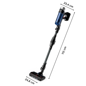 Aspirator vertical Rowenta X-Force Flex 960 RH20C2 100 Air Watt autonomie 45 min functie 2-in-1 albastru-negru - Img 8