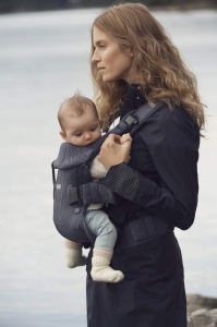 BabyBjorn Marsupiu One Air, plasa 3D, gri antracit - Img 5