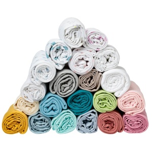 BabyCalin - Cearsaf cu montura, alb/roz, 70x140 cm (pachet de 2) - Img 5